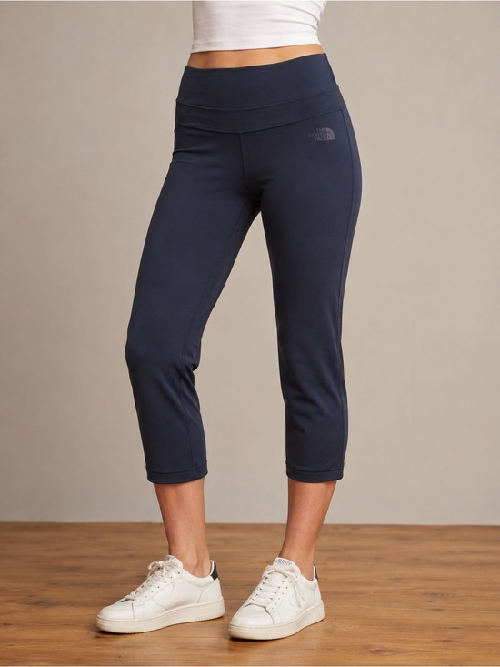 The North Face Pants - The North Face FlashDry Cropped Leggings Women’s Small Navy Athletic Capri EUC